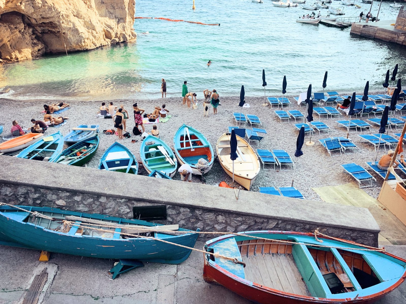 Amalfi Coast tour, beach in Praiano